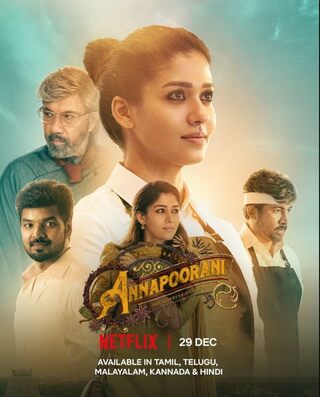 Annapoorani Full Movie (2023) 720p HEVC Hindi ORG Dual Audio 750MB